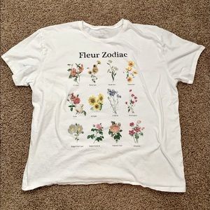Target White Flower Tee